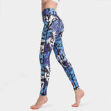Yoga pants printed tights leggings sports fitness pants