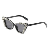 Cat Eye Personalized Diamond Chain Sunglasses