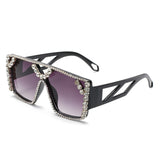 Personalized large-frame diamond party sunglasses