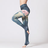 Yoga clothing fitness pants slim slimming leggings colorful printed pants