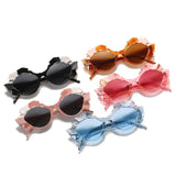 Polygonal water chestnut multicolor retro sunglasses