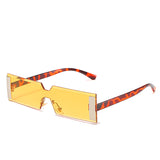 Rectangular one-piece sunglasses fashion catwalk net red sunglasses with the same style