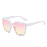 Square Sunglasses Retro Bright Black Simple Sunglasses Glasses