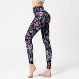 Yoga pants women printed sports swimming trunks swimwear diving pants stretch and quick-drying