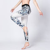 Printed sweatpants fitness pants yoga pants high stretch skinny legging trousers