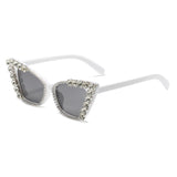 Cat Eye Personalized Diamond Chain Sunglasses