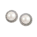 Round ball small and simple temperament earrings personality wild earrings pearl earrings