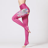 Yoga clothing fitness pants slim slimming leggings colorful printed pants