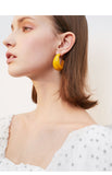 Temperament retro exaggerated acrylic earrings C-shaped semicircle personalized earrings earrings fashion all-match earrings
