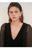 Mori Log Earrings Net Red Red Pendant Earrings Fashion Simple Earrings