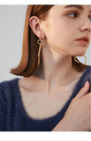 Long jewelry trendy face thin net red earrings earrings