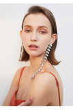 Fashion temperament circle earrings simple exaggerated round long tassel earrings earrings