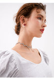 Short wave shape necklace necklace, fresh and simple short clavicle chain