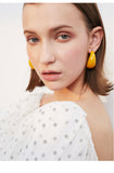 Temperament retro exaggerated acrylic earrings C-shaped semicircle personalized earrings earrings fashion all-match earrings