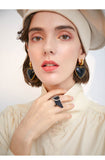 Love stud earrings trendy personality earrings simple and compact peach heart earrings