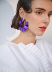 Exaggerated open circle type big ear ring ring air earrings