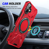 IPhone16 Full Series Magnetic Stand Phone Case Apple 2-in-1 Anti-Drop Phone Protective Case