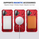 IPhone16 Full Series Magnetic Stand Phone Case Apple 2-in-1 Anti-Drop Phone Protective Case