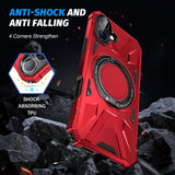 IPhone16 Full Series Magnetic Stand Phone Case Apple 2-in-1 Anti-Drop Phone Protective Case