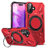 IPhone16 Full Series Magnetic Stand Phone Case Apple 2-in-1 Anti-Drop Phone Protective Case