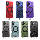 IPhone16 Full Series Magnetic Stand Phone Case Apple 2-in-1 Anti-Drop Phone Protective Case
