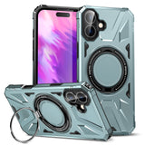 IPhone16 Full Series Magnetic Stand Phone Case Apple 2-in-1 Anti-Drop Phone Protective Case