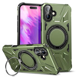 IPhone16 Full Series Magnetic Stand Phone Case Apple 2-in-1 Anti-Drop Phone Protective Case