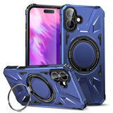 IPhone16 Full Series Magnetic Stand Phone Case Apple 2-in-1 Anti-Drop Phone Protective Case