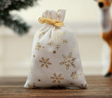 Velvet Hot Stamping Pentagram Moon Christmas Gift Bag Candy Drawstring Bag