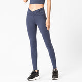Pure color skinny sports yoga pants outdoor quick-drying high-waist hip-lifting fitness pants