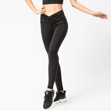 Pure color skinny sports yoga pants outdoor quick-drying high-waist hip-lifting fitness pants