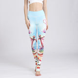 Yoga animal print pants sports tights fitness yoga pants