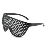 Funny Grid One Big Frame Sunglasses