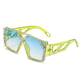 Personalized large-frame diamond party sunglasses