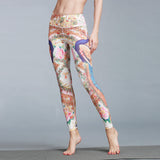 European and American outdoor sports pants dance yoga pants printed yoga pants