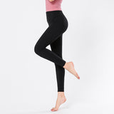 Nude side pockets running sports tights fitness pants high waist hips sports yoga pants