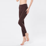 Nude side pockets running sports tights fitness pants high waist hips sports yoga pants