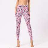 Yoga pants side pocket camouflage print leggings outdoor sports fitness pants
