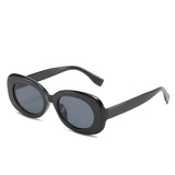 Fashion simple and colorful net celebrity oval sunglasses with sunglasses