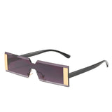 Rectangular one-piece sunglasses fashion catwalk net red sunglasses with the same style