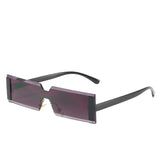 Rectangular one-piece sunglasses fashion catwalk net red sunglasses with the same style