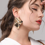 Metal beach earrings simple wild earrings personalized geometric earrings