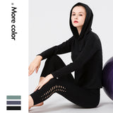 Anti-static sports jacket Slim-fit hooded jacket Outdoor running yoga workout clothes