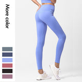 Nylon yoga pants hip-lifting running fitness pants sports tight high waist yoga clothes