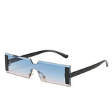 Rectangular one-piece sunglasses fashion catwalk net red sunglasses with the same style