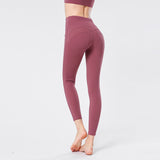 Fitness pants stretch abdomen tight sports pants wear peach autumn and winter nude buttocks yoga pants