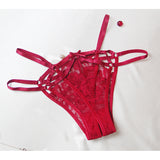 Fairy steel ring lace mesh cross straps sexy hollow fish bone corset open crotch briefs shapewear