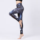 Quick-drying base digital printing pants sports tights fitness pants yoga pants