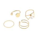 Four-piece ring fashionable personality simple fashion suit ring creative open ring