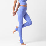 Pure color nylon yoga pants spring and summer hip-lifting gym clothes sports tight high waist cropped pants